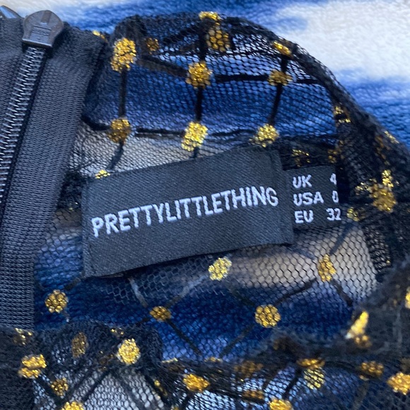 PrettyLittleThing Mesh Bodysuit NWOT - Picture 2 of 4